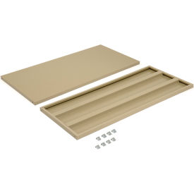 Shelves For 48"Wx18"D Storage Cabinet, Tan, 2 Pack