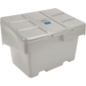 Lockable Outdoor Storage Container, 48"Lx33"Wx34"H, 18.5 Cu. Ft., Light Gray