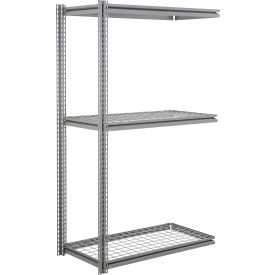 3 Shelf Heavy Duty Boltless Shelving Z Beam Add On 48Wx48Dx60H Wire Deck