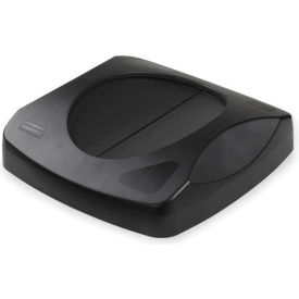 Lid for 23 Gallon Square Waste Receptacle - Black