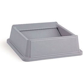 Lid For 35 & 50 Gallon Square Waste Receptacles - Gray