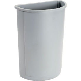 21 Gallon Half Round Waste Receptacle - Gray
