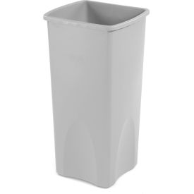 23 Gallon Square Waste Receptacle - Gray