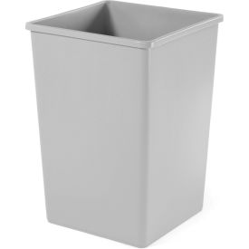 35 Gallon Square Waste Receptacle - Gray