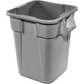 28 Gallon Square Waste Receptacle - Gray