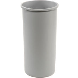 22 Gallon Round Waste Receptacle - Gray