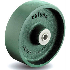 2 Series Wheel 5.00004.139 WS - 4 x 2 Cast Iron 1/2 Straight Roller Bearing - Green