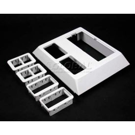 Black Deep Device Plate For Ortronics, 5-3/16"L