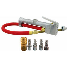 Inflator Gauge & M Style Coupler & Plug Kit, 6 Piece