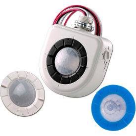 High-Bay Fixture Mount Motion Sensor, Height & Aisle Lenses, PIR Tech, 120-347V