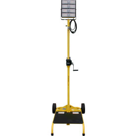 Single Head LED Cart with Winch, 200W Head, 30000 Lumens, 12' Mast