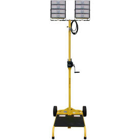 LE980LED-CART-TD-W Dual Head LED Cart w/Winch, 2-200W Heads, 2-30000 Lumens, 12' Mast