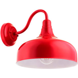 Outdoor Gooseneck Wall Mount Fixture, Med Base, 120V, Wet Location
