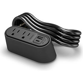 Wiremold Desktop Power & Charging Center with Mounting Kit, 2-TR Outlets, 1-USB-A, 1-USB-C