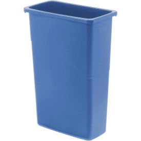 Slim Jim Recycling Can, 23 Gallon, Blue