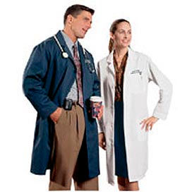 Unisex Lab Coat - Navy, S