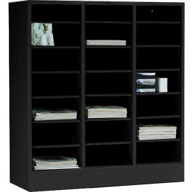 Literature Organizer Cabinet - 21 Opening Letter Size - Black