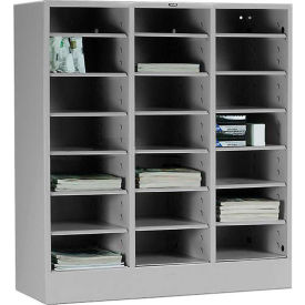 Literature Organizer Cabinet - 21 Opening Letter Size - Light Grey