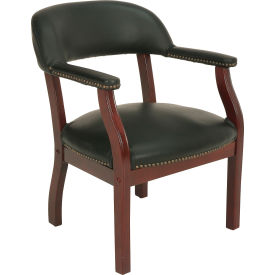 Conference Chair with Arms - Vinyl - Black