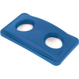 Bottle & Can Recycling Lid for Rubbermaid Container, Blue