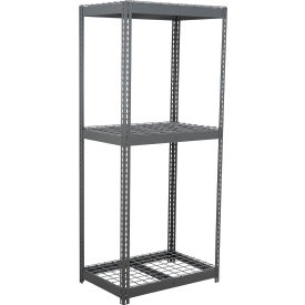 3 Shelf, Heavy Duty Boltless Shelving Starter, 48"W x 48"D x 60"H, Wire Deck