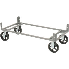 Dolly Base Without Casters, 36"W x 18"D, Gray