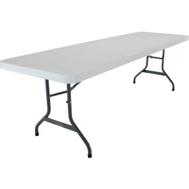Portable Plastic Folding Table, 30" x 96", White