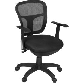 Mesh Back Office Task Chair with Arms - Black
