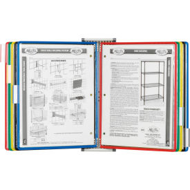 Paper Organizer Wall Unit Expansion Set, 10 Assorted Color Pockets