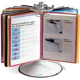 Rotary Display System Starter Set, 50 Pockets Assorted Colors