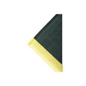 Soft Foot Anti Fatigue Mat 3/8" Thick 3' x Up to 60' Black/Yellow Border