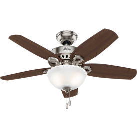 42" Builder Small Room Ceiling Fan with Light - Brushed Nickel