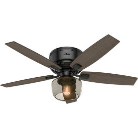 52" Bennett Ceiling Fan with Light and Handheld Remote - Matte Black