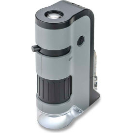 MP-250 MicroFlip 100-250x LED/UV lighted Pocket Microscope w/ Smartphone Adapter Clip