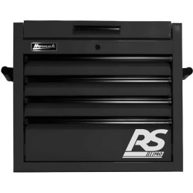 RS Pro Series 27"W X 23-1/2"D X 21-3/8"H 4 Drawer Black Tool Chest