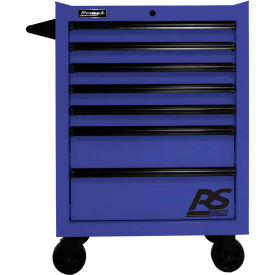 RS Pro Series 27"W X 24"D X 39"H 7 Drawer Blue Roller Tool Cabinet