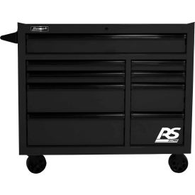 RS Pro Series 41"W X 24"D X 39"H 9 Drawer Black Roller Tool Cabinet
