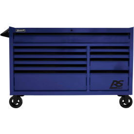 RS Pro Series 10 Drawer Blue Roller Tool Cabinet 54-1/2"W X 24"D X 40-3/8"H