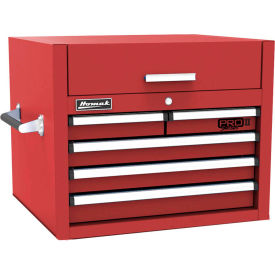 Pro II Series 5 Drawer Red Tool Chest 26-1/2"W X 24-1/4"D X 21-3/8"H