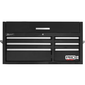 Pro II Series 40-1/2"W X 24-1/4"D X 21-3/8"H 6 Drawer Black Tool Chest