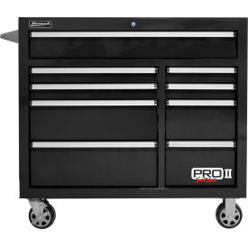 Pro II Series 41"W X 24-1/2"D X 39"H 9 Drawer Blue Roller Tool Cabinet