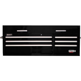 Pro II 54"W X 24-1/4"D X 21-3/8"H 6 Drawer Black Tool Chest