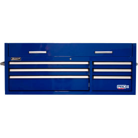 Pro II Series 54"W X 24-1/4"D X 21-3/8"H 6 Drawer Blue Tool Chest