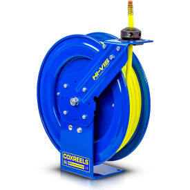 1/2" x 50' 300PSI Hi-Vis Heavy Duty Spring Retractable Low Pressure Hose Reel