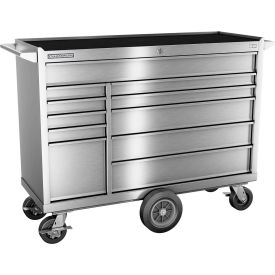 FMPro Stainless Steel 54"Wx20-1/4"Dx43-1/8"H 11 Drawer Roller Cabinet