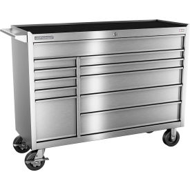Stainless Steel 54"Wx20"Dx42-1/2"H 11 Drawer Roller Cabinet