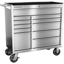 Stainless Steel 41"Wx20"Dx42-1/2"H 11 Drawer Roller Cabinet