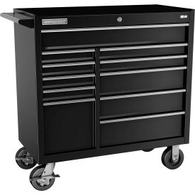 FMPro 41"W x 20"D x 42-1/2"H 11 Drawer Black Roller Cabinet