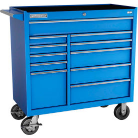 41"W x 20"D x 42-1/2"H 11 Drawer Blue Roller Cabinet