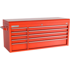 54"W x 20"D x 23-5/8"H 10 Drawer Red Chest